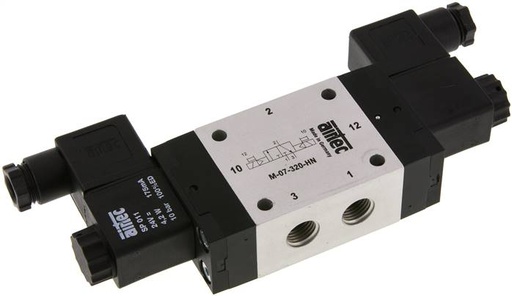 [V2NAZ] 3/2 G1/4'' Bistable Solenoid Valve 24V AC 1.5-10bar/21.0-140psi Airtec