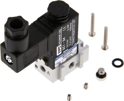 [V2NPZ] 3/2 M5 NC Solenoid Valve 230V AC 0-8bar/0-112psi YPC