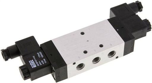 [V2NQM] 5/3 G1/4'' Electrovanne à centre fermé 24V AC 3-10bar/42-140psi Airtec