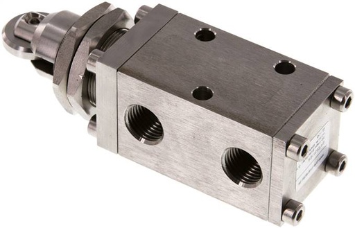 [V2PB7] 3/2 G1/4'' Universal Roller plunger Valve Stainless Steel -0.95-12bar/-13.2-168psi