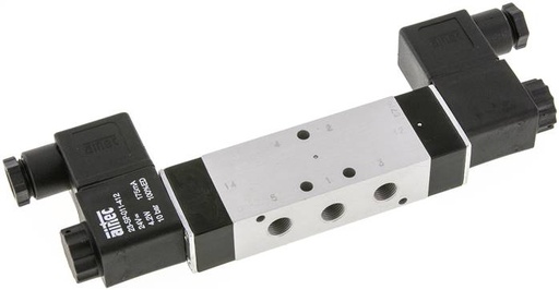 [V2PE8] 5/2 G1/8'' Bi-Stabiel Magneetventiel 115V AC 3-10bar/42-140psi Airtec