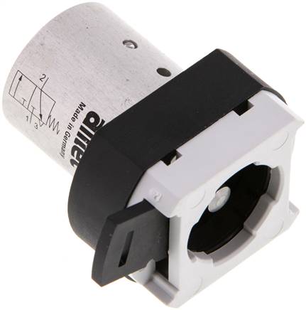 [V2PQK] 3/2 M5 Behuizing voor Knopbediend Ventiel 0-12bar/0-168psi 22,5mm Airtec