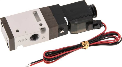 [V2Q67] 3/2 G1/8'' NC Electroválvula 24V DC 1.5-10bar/21.0-140psi Conector de 2 pines YPC