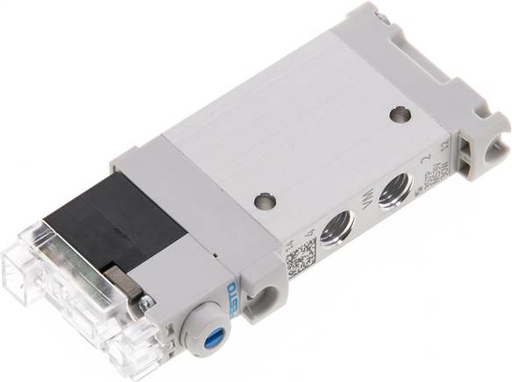 [V2RJ4] 5/2 M7 Electroválvula 24V DC 2,5-7bar/35,0-98psi Enchufe rectangular H Festo