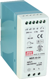 [E245U] Fuente de alimentación Mean Well MDR CC 12V | MDR-40-12