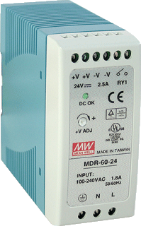 [E2464] Mean Well MDR DC Power Supply 24V | MDR-60-24