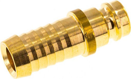 [F2243-X5] Brass DN 9 Mold Coupling Plug 13 mm Hose Pillar [5 Pieces]