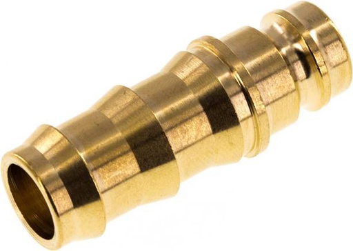 [F2244-X2] Brass DN 9 Mold Coupling Plug 12.7 mm Hose Pillar [2 Pieces]