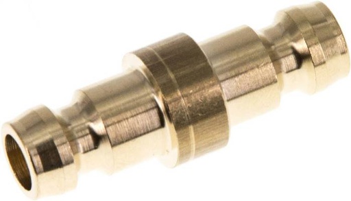 [F227F-X2] Brass DN 6 Mold Coupling Plug D9 mm [2 Pieces]