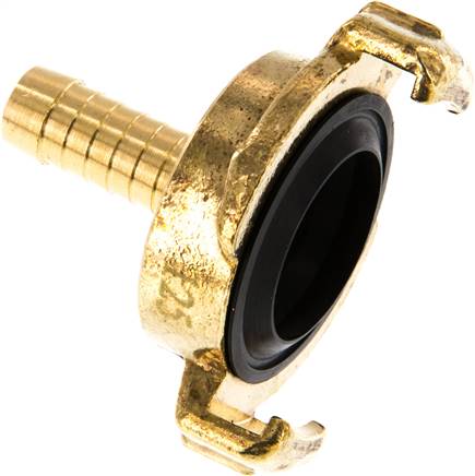 [F23GG-X2] 10 mm Hose Barb GEKA Garden Hose Brass Coupling [2 Pieces]