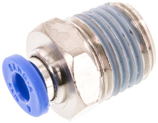 [F24U7-X5] Raccord enfichable 4mm x R1/4'' à filetage mâle Laiton/PA 66 NBR [5 Pièces]