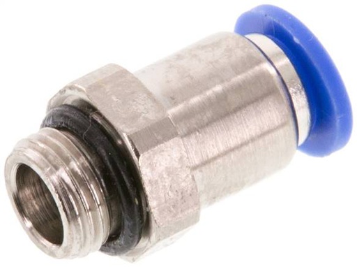 [F24UX-X5] Raccord enfichable 6mm x G1/8'' avec filetage mâle laiton/PA 66 NBR [5 pièces].