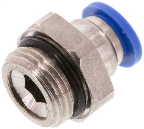 [F24V9-X5] Raccord enfichable 8mm x G3/8'' avec filetage mâle laiton/PA 66 NBR [5 pièces].