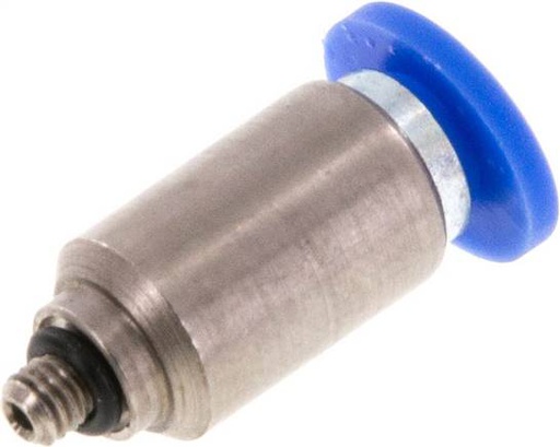 [F24W6-X5] Racor rápido de 4mm x M 3 con rosca macho Latón/PA 66 NBR Hexágono interior [5 piezas]