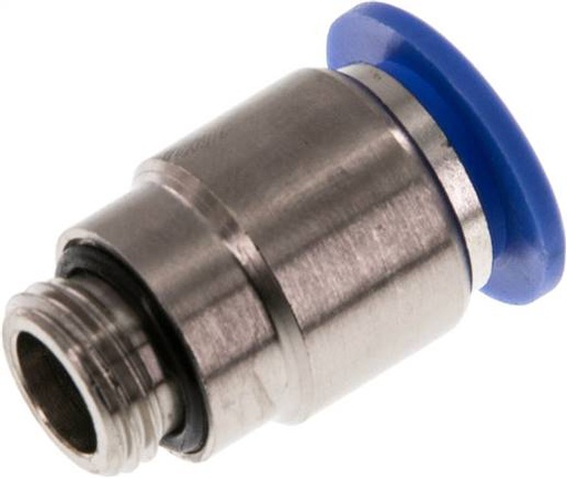 [F24WK-X2] 12mm x G1/4'' Steckverschraubung mit Außengewinde Messing/PA 66 NBR Innensechskant [2 Stück]