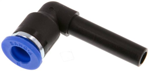 [F25QV-X2] 6mm x 6mm Coude 90deg Raccord enfichable avec plug-in PA 66 NBR [2 Pièces]