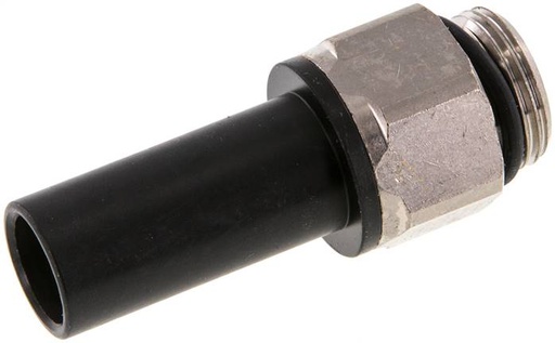 [F25T9-X2] Raccord enfichable 14mm x G3/8'' avec filetage mâle laiton/PA 66 NBR [2 pièces].