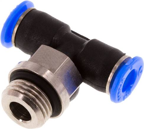 [F25Y4-X2] Racor en T de 4mm x G1/8'' con rosca macho Latón/PBT NBR Diseño compacto y giratorio [2 piezas]