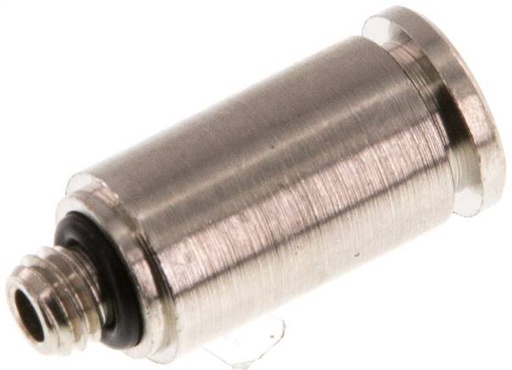 [F264T-X2] Raccord enfichable 5mm x M 5 à filetage mâle Laiton NBR [2 Pièces].