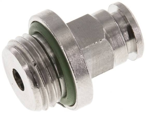 [F2667-X2] Raccord enfichable 5mm x G1/4'' à filetage mâle en laiton FKM [2 pièces].