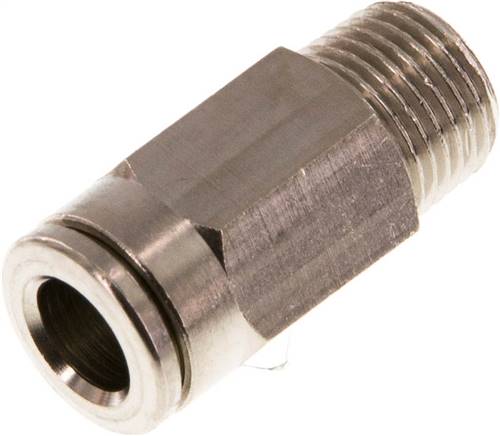 [F266P-X5] 6mm x R1/8'' Steckverschraubung mit Außengewinde Messing NBR [5 Stück]