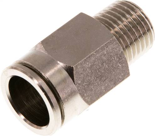 [F266V-X2] 12mm x R1/4'' Steckverschraubung mit Außengewinde Messing NBR [2 Stück]