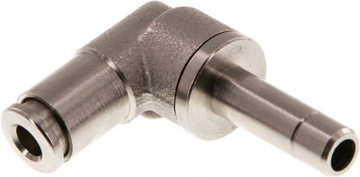 [F26K8-X2] 4mm x 6mm 90 graden L-verbinding Messing Insteekfitting Plug NBR [2 Stuks]