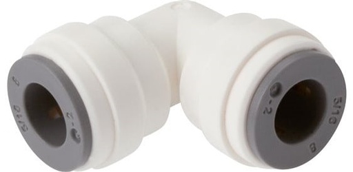 [F26WH-X5] 3/16'' x 1/4'' 90deg Elbow Push-in Fitting POM EPDM [5 Pieces]