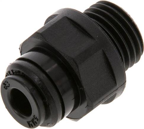 [F26ZG-X5] 5mm x G1/4'' Steckverschraubung mit Außengewinde POM NBR [5 Stück]