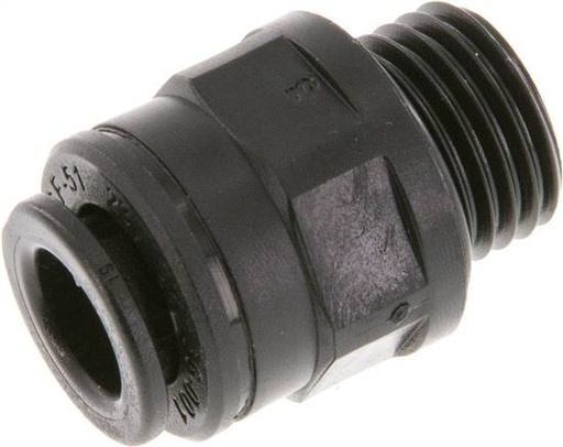 [F26ZJ-X2] 8mm x G1/4'' Steckverschraubung mit Außengewinde POM NBR [2 Stück]