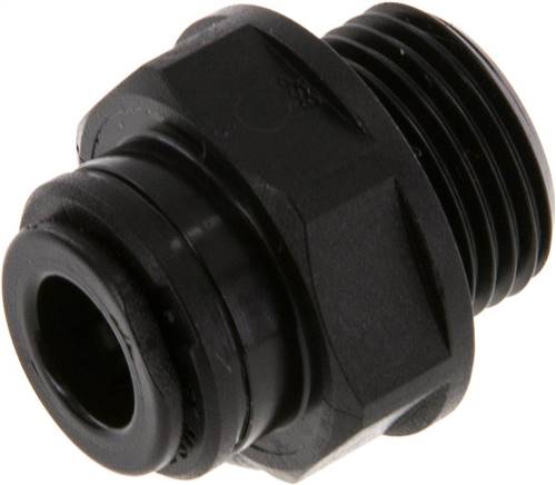 [F26ZM-X2] 8mm x G3/8'' Steckverschraubung mit Außengewinde POM NBR [2 Stück]