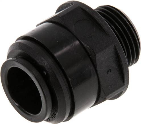 [F26ZP-X2] 12mm x G3/8'' Steckverschraubung mit Außengewinde POM NBR [2 Stück]