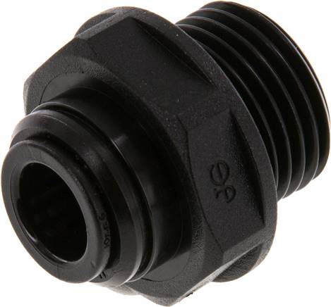 [F26ZQ-X2] 10mm x G1/2'' POM Insteekfitting Buitendraad NBR [2 Stuks]