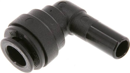 [F2745-X2] Raccord enfichable coudé 90deg 8mm x 8mm avec bouchon POM NBR [2 Pièces].