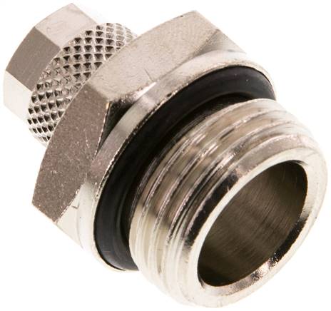 [F27XP-X2] 8x6 & G1/2'' Raccord droit en laiton nickele avec filetage mâle NBR [2 Pièces]