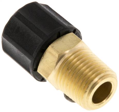 [F27Z6-X2] 6x4 & 1/8''NPT Raccord Poussoir Droit en Laiton avec Filets Mâles [2 Pièces]