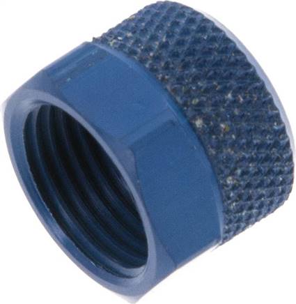 [F2869-X10] 8x6 M12x1mm Union Nut Aluminium [10 Stuks]