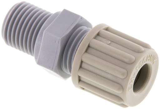 [F289H-X2] Raccord à compression droit 8x6mm & G1/4'' PA avec filetage mâle 10 bar [2 pièces].