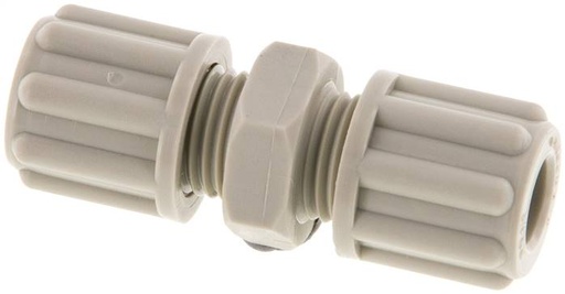 [F28PP-X2] 6x4mm PP Straight Compression Fitting 10 bar [2 Pieces]