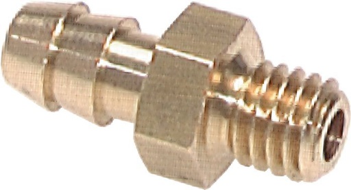 [F292J-X10] Embout mâle 3 mm et M5 en laiton pour tuyau flexible [10 pièces].