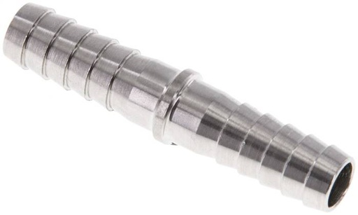 [F295E-X2] Connecteur de tuyau en acier inoxydable 1.4301 de 6 mm (1/4'') 40mm [2 Pièces].