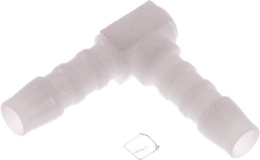 [F2977-X10] 5 mm POM Elbow Hose Connector [10 Pieces]