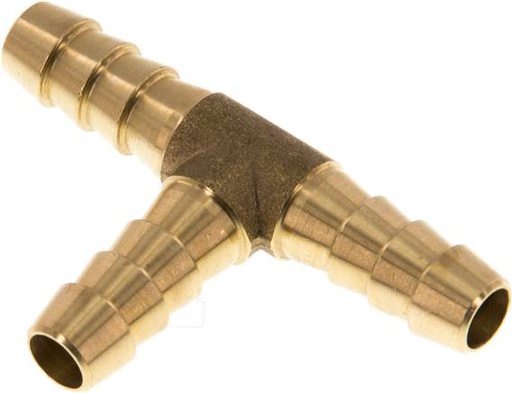 [F298A-X2] 8 mm (5/16'') Brass Tee Hose Connector [2 Pieces]
