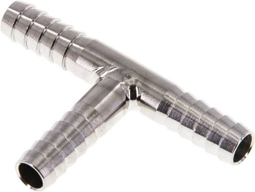 [F298G-X2] Raccord de tuyau en T en acier inoxydable 1.4301 de 6 mm (1/4'') [2 pièces].