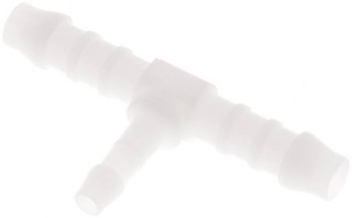 [F298N-X10] 6 mm (1/4'') & 4 mm POM Tee Hose Connector [10 Pieces]