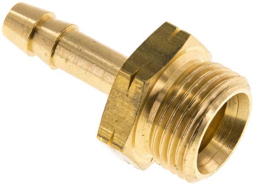 [F29AU-X2] 6 mm (1/4'') & G3/8'' LH Brass Hose Barb Male [2 Pieces]