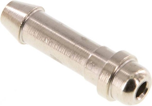 [F29HW-X5] 6 mm (1/4'') nickel plated Brass Hose Barb without Union Nut (G1/8'') 11mm [5 Pieces]