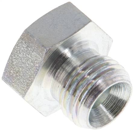 [F2EDG-X5] Plug G1/4'' Staal met Buitenzeskant 60° Conus 575bar Hydrauliek [5 Stuks]