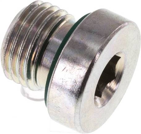 [F2EHU-X2] Plug M10 X 1 Staal FKM met Binnenzeskant 400bar [2 Stuks]