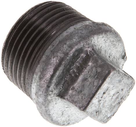 [F2EK8-X5] Plug R1'' Malleable cast iron with External Square 25bar (351.25psi) [5 Pieces]